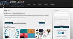 Desktop Screenshot of complexityexplorer.org