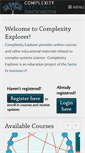 Mobile Screenshot of complexityexplorer.org